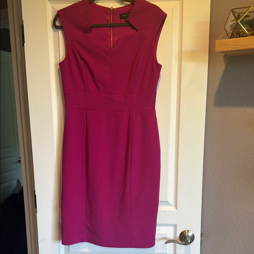 Tahari ASL Pink Midi Dress